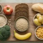 Продукты, разложенные по группам гликемического индекса: от низкого к высокому