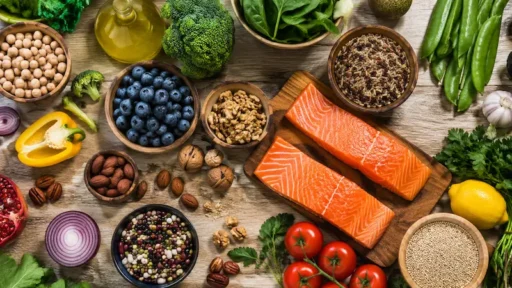 Продукты для профилактики болезней: овощи, ягоды, орехи, рыба и оливковое масло