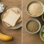 Простые и сложные углеводы: продукты двумя группами на столе