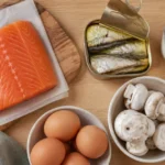 Жирная рыба, яйца, сардины и грибы — продукты с витамином D на столе