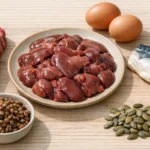Продукты с железом при анемии: говядина, куриная печень, яйца, скумбрия и чечевица